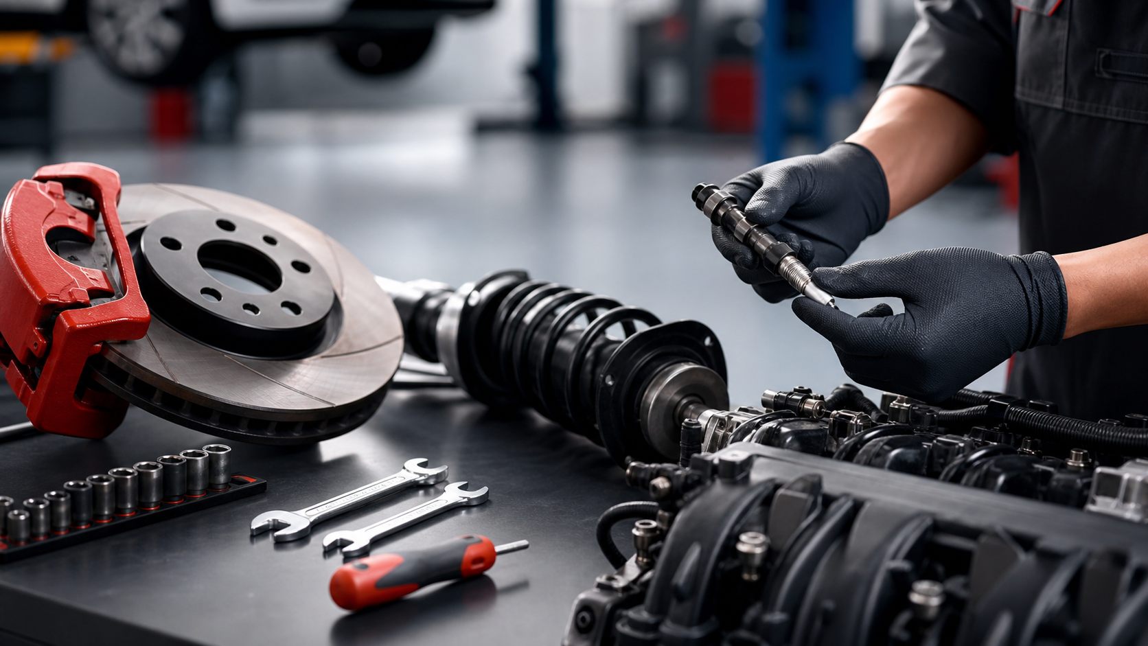 Herramientas y refacciones para mantenimiento automotriz